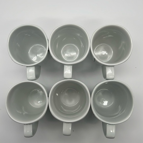 Corelle Simple Lines by CORNING Porcelain Coffee Mugs/Tea Cups (Set of 6) - Picture 3 of 7